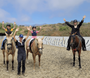 Family horse riding Estepona