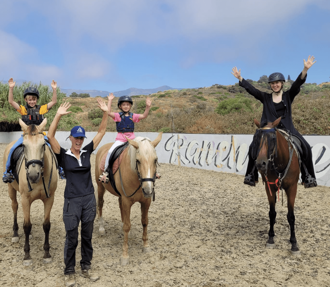 Family horse riding Estepona